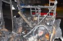 Auto 1 Wohnmobil ausgebrannt Koeln Gremberg Kannebaeckerstr P5459